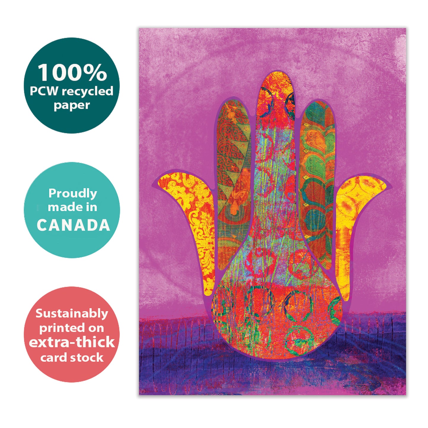 Hamsa Blessings Support Card