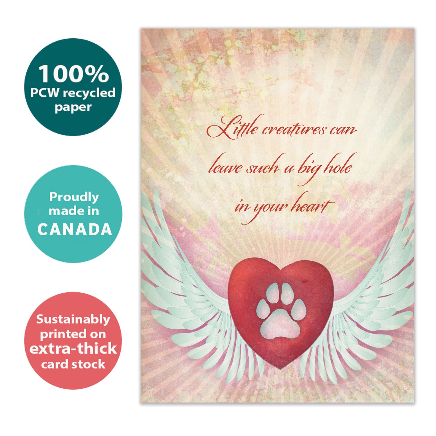 Little Creatures Pet Sympathy Card