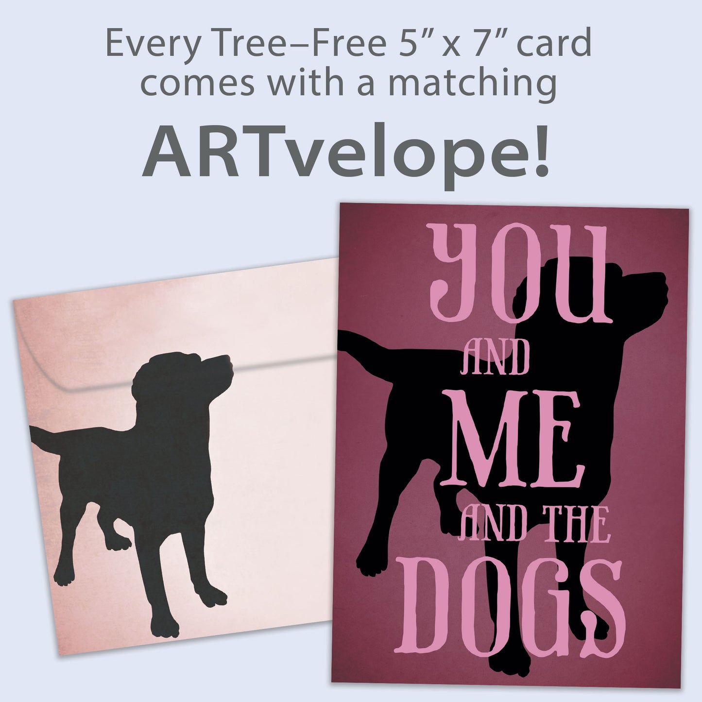 You Me Dogs Love Card
