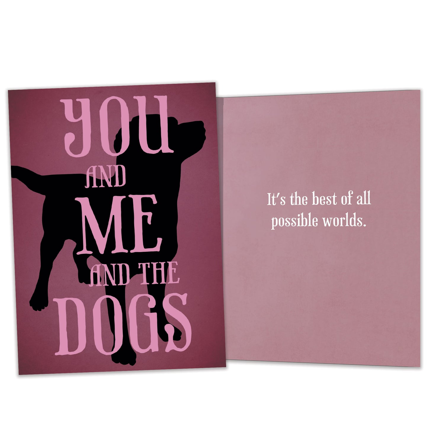 You Me Dogs Love Card