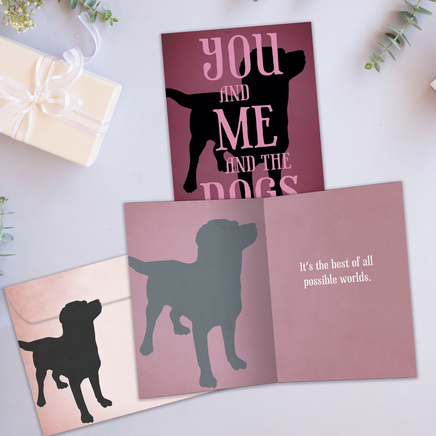 You Me Dogs Love Card