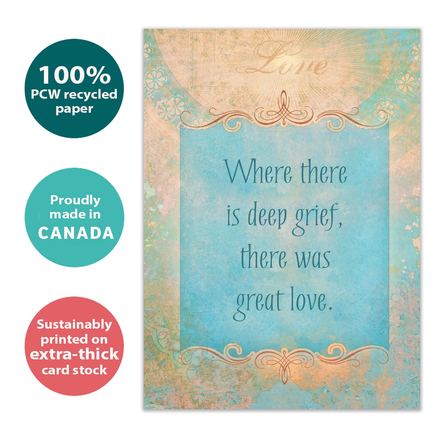 Deep Love Sympathy Card