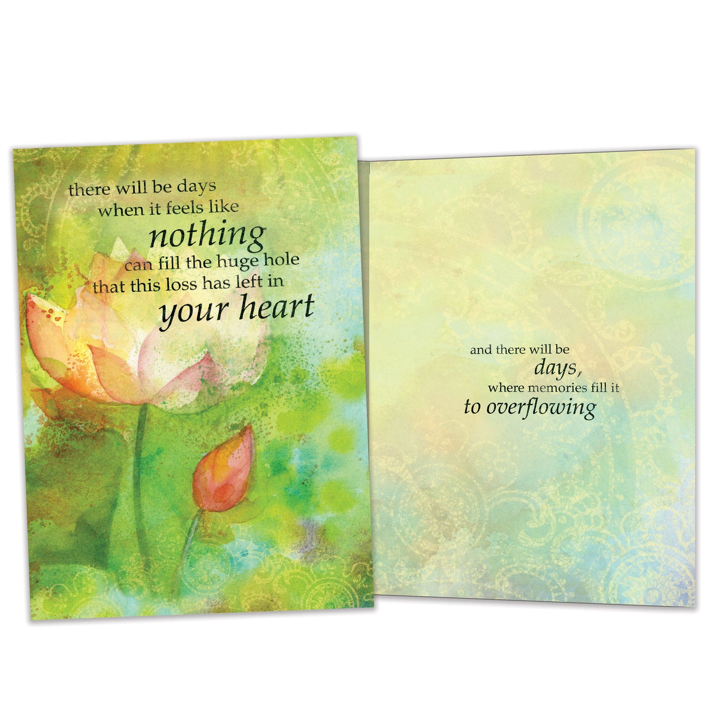 Memories Overflowing Sympathy Card