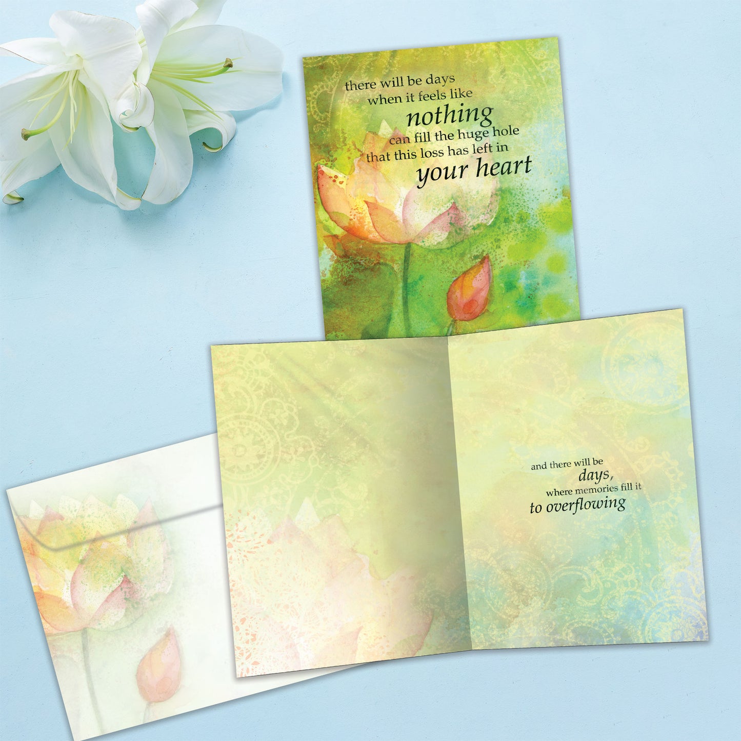 Memories Overflowing Sympathy Card