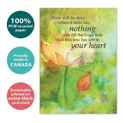 Memories Overflowing Sympathy Card