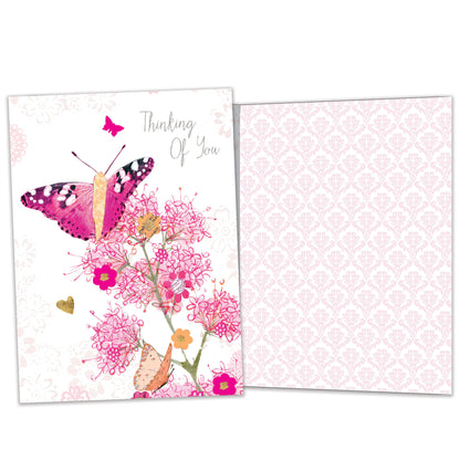 Thinking Of You Butterfly Support Card
