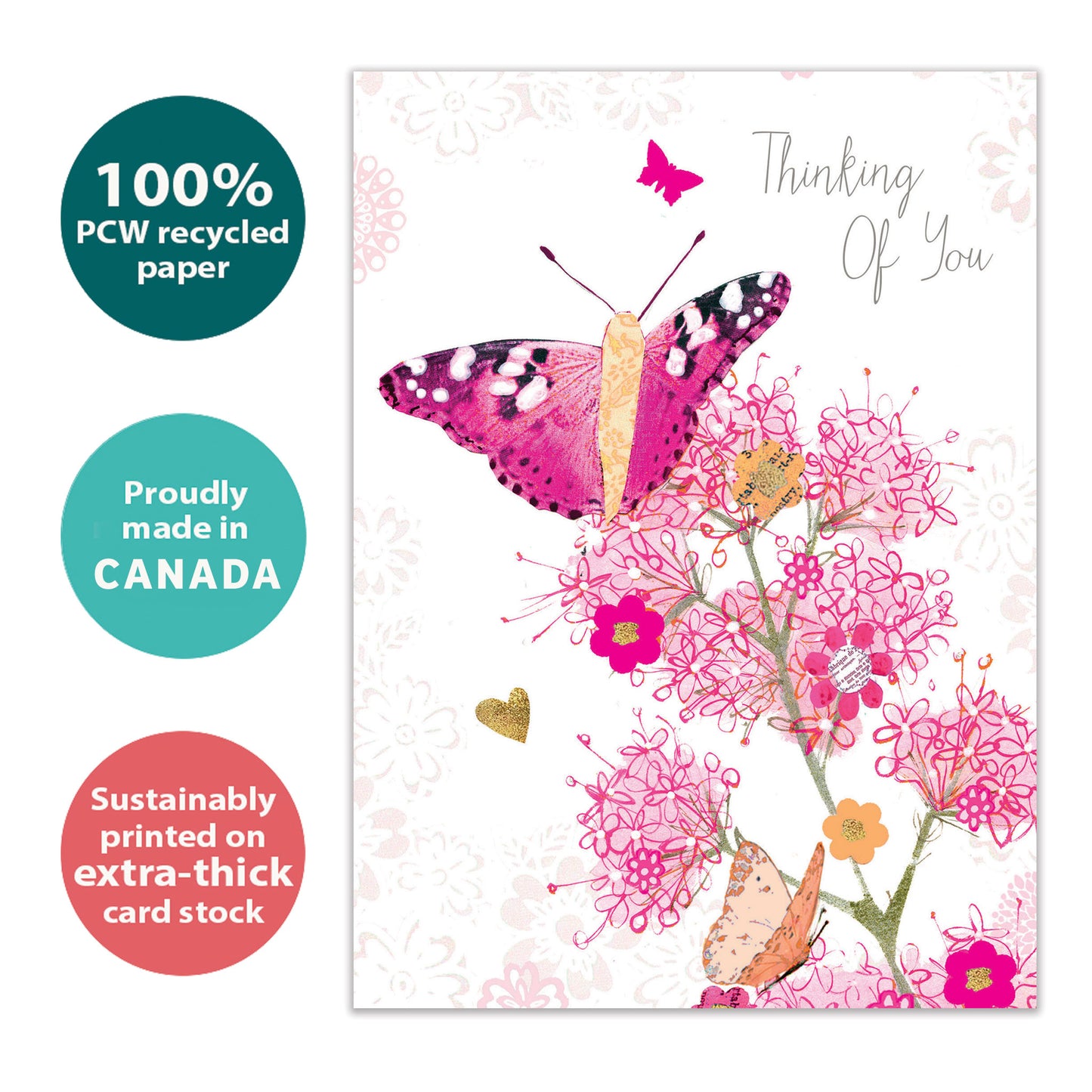 Thinking Of You Butterfly Support Card