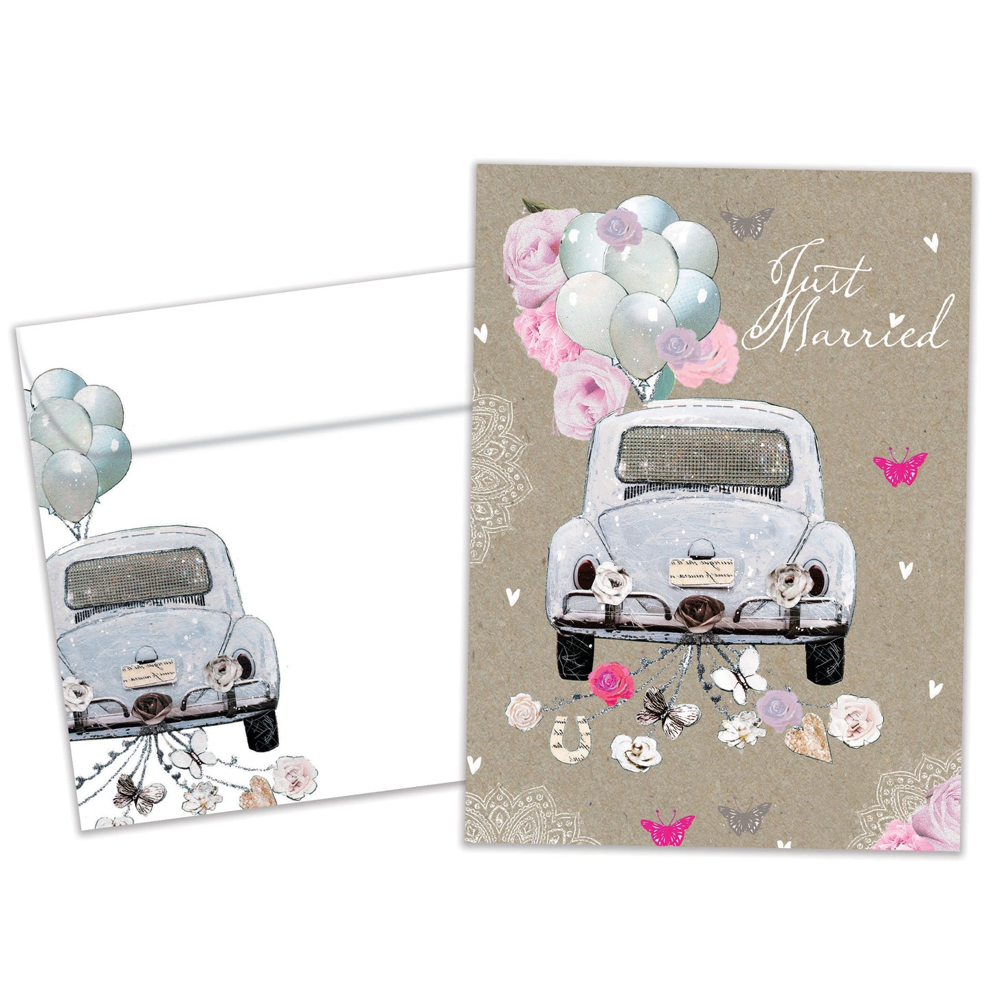 Just Married Wedding Card