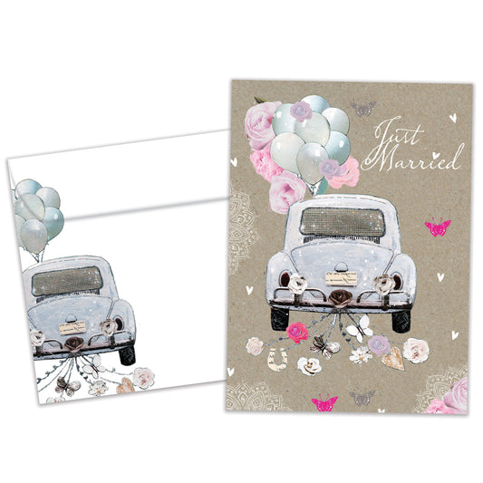 Just Married Wedding Card