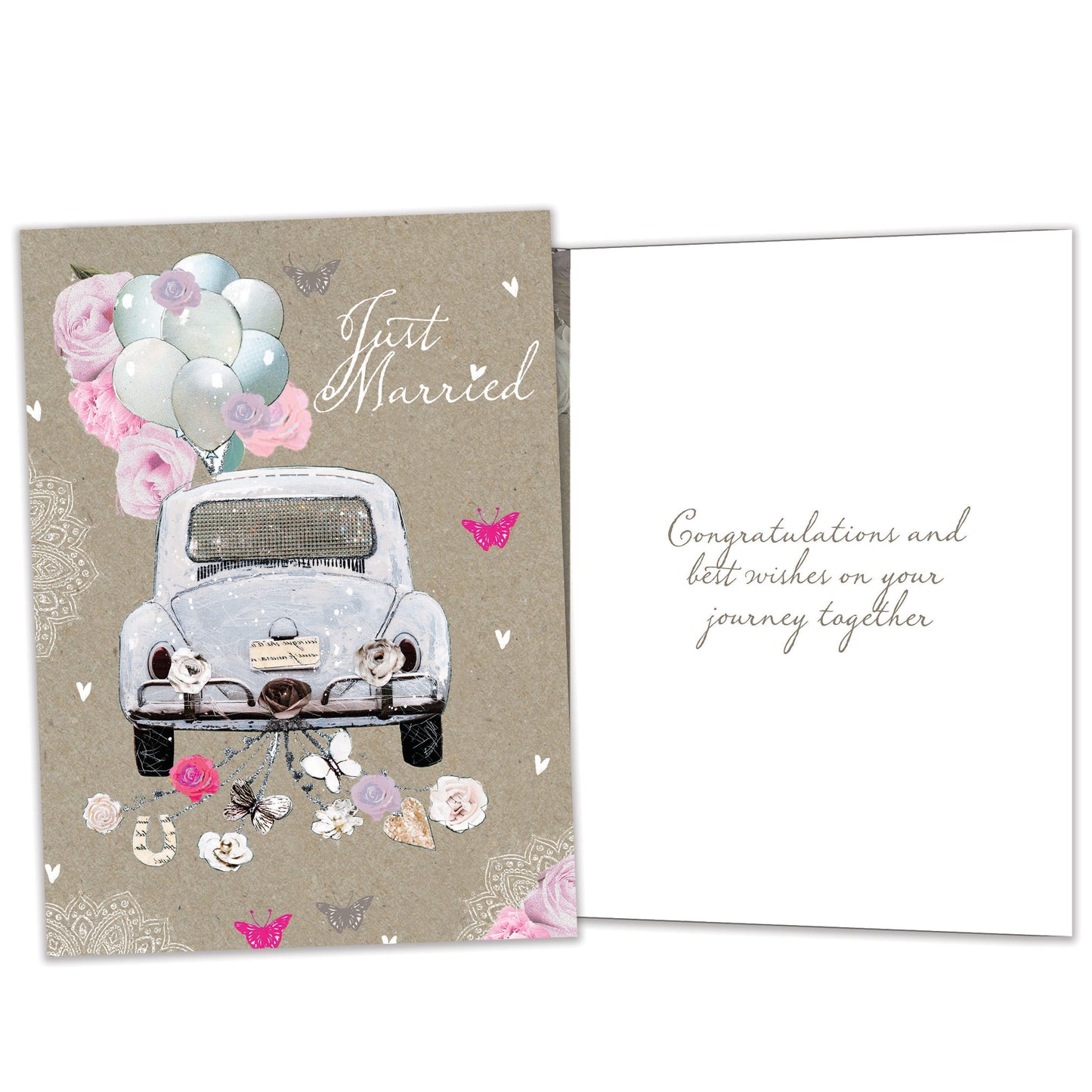Just Married Wedding Card