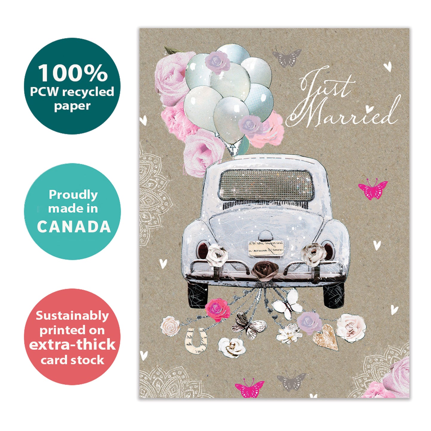 Just Married Wedding Card