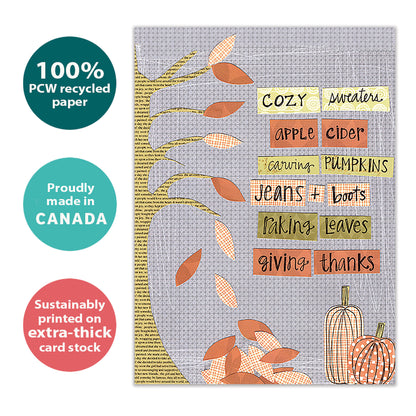 Cozy Fall Thanksgiving Card