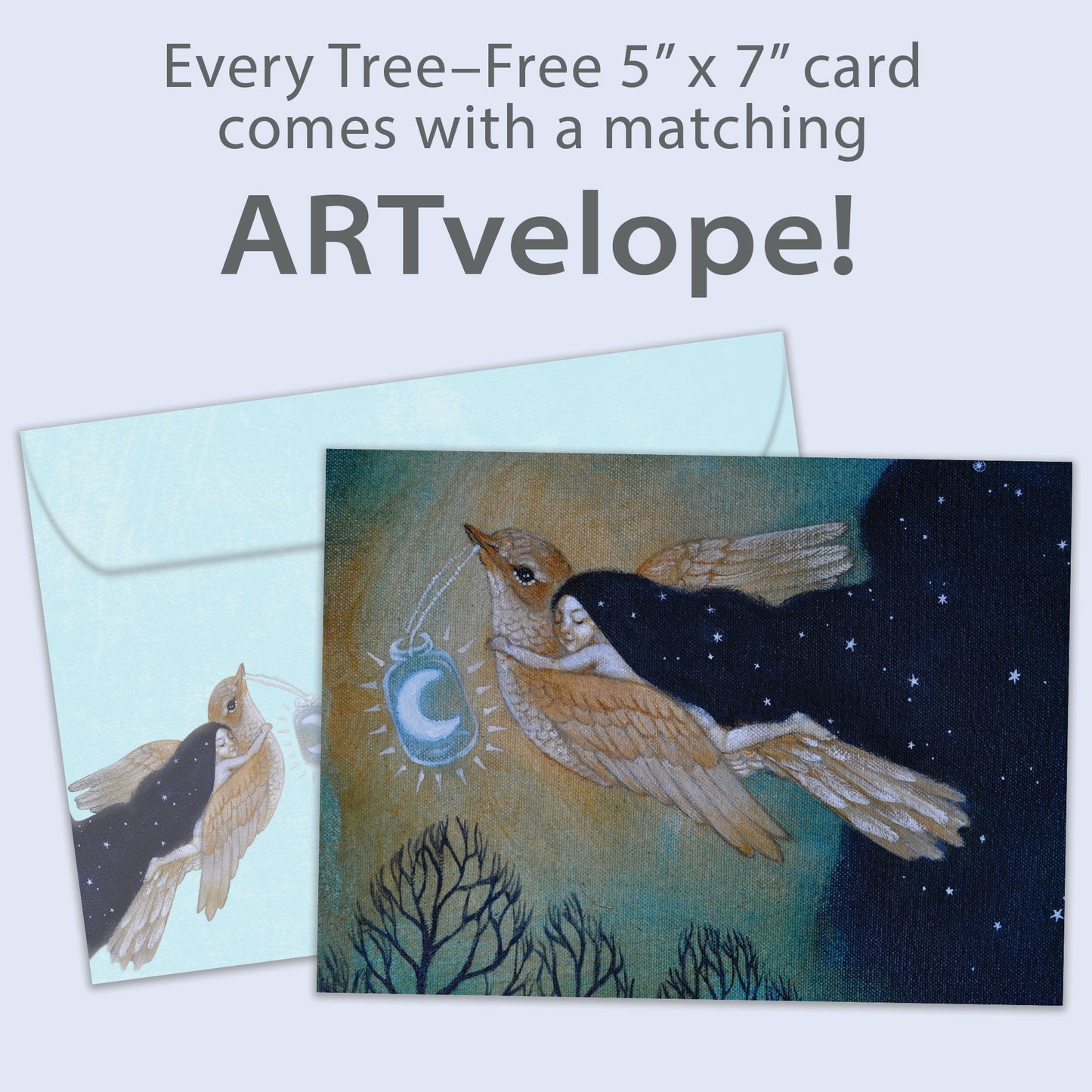 Soaring By Starlight Holiday Card