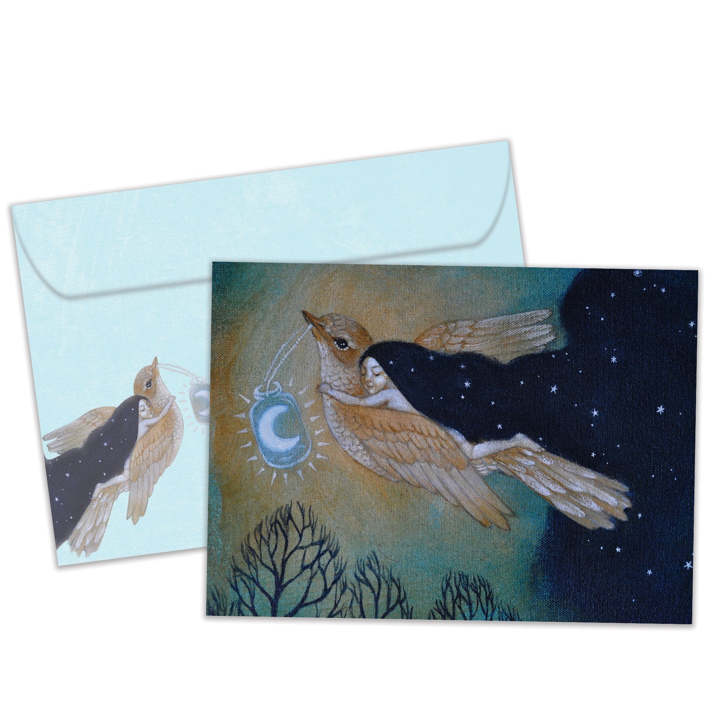 Soaring By Starlight Holiday Card