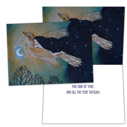Soaring By Starlight Holiday Card