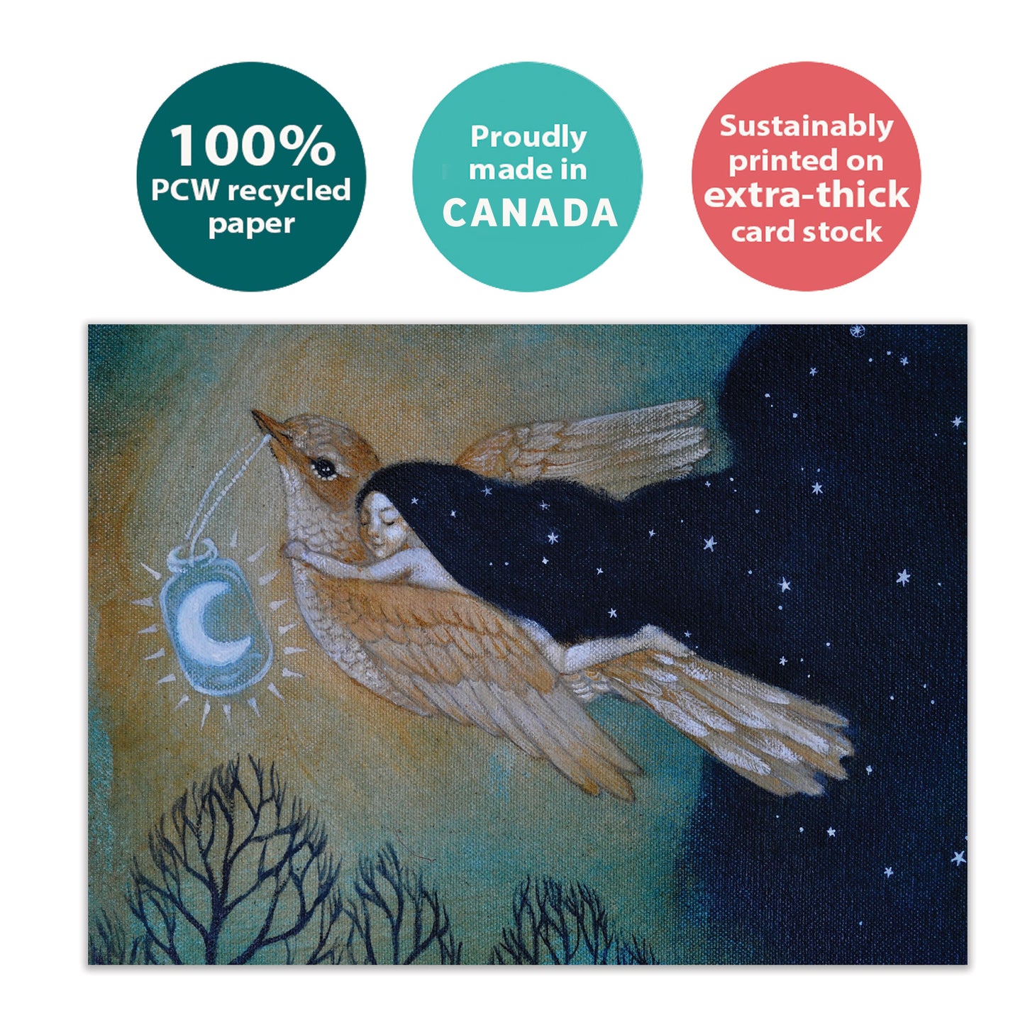 Soaring By Starlight Holiday Card