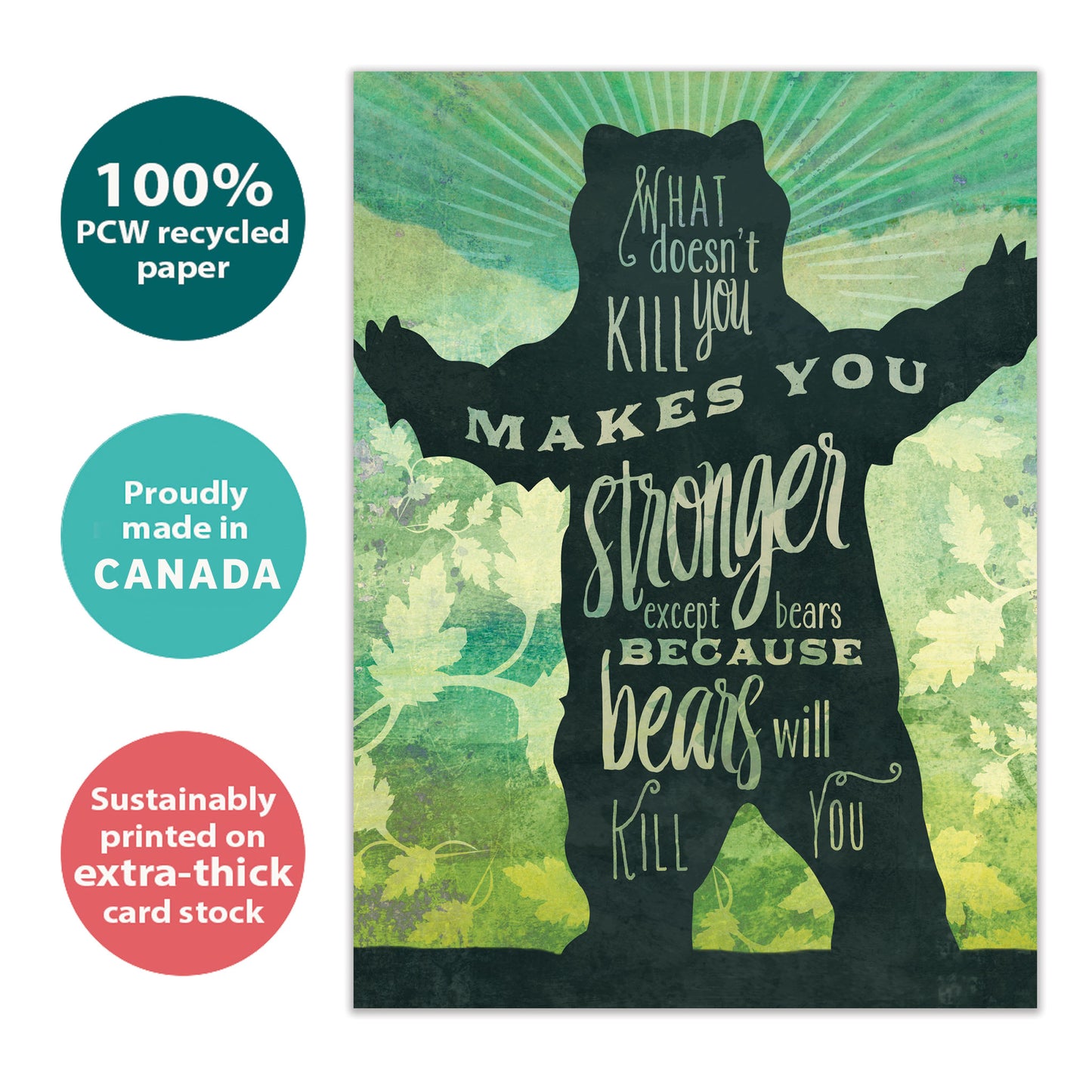 Makes You Stronger Get Well Card