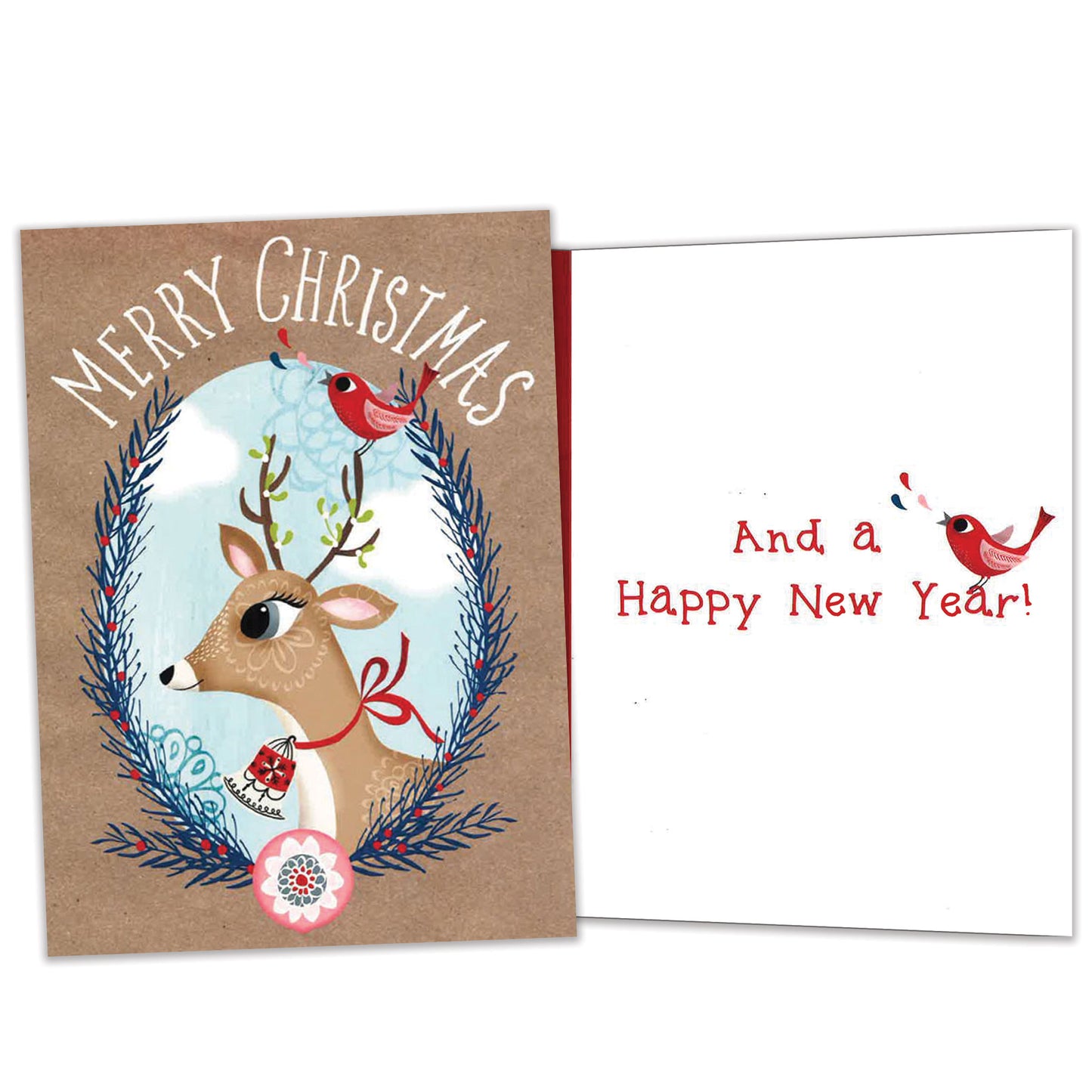 Pretty Deer Christmas Card