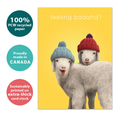 Feeling Baaahd Get Well Card