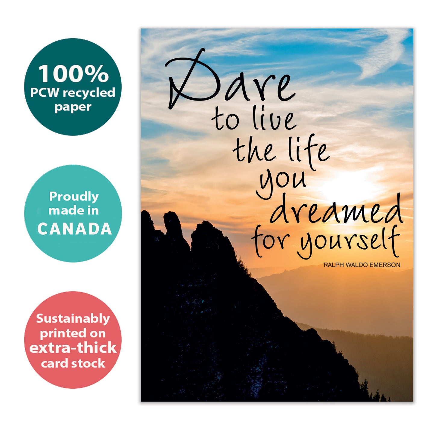 Dare To Live Graduation Card