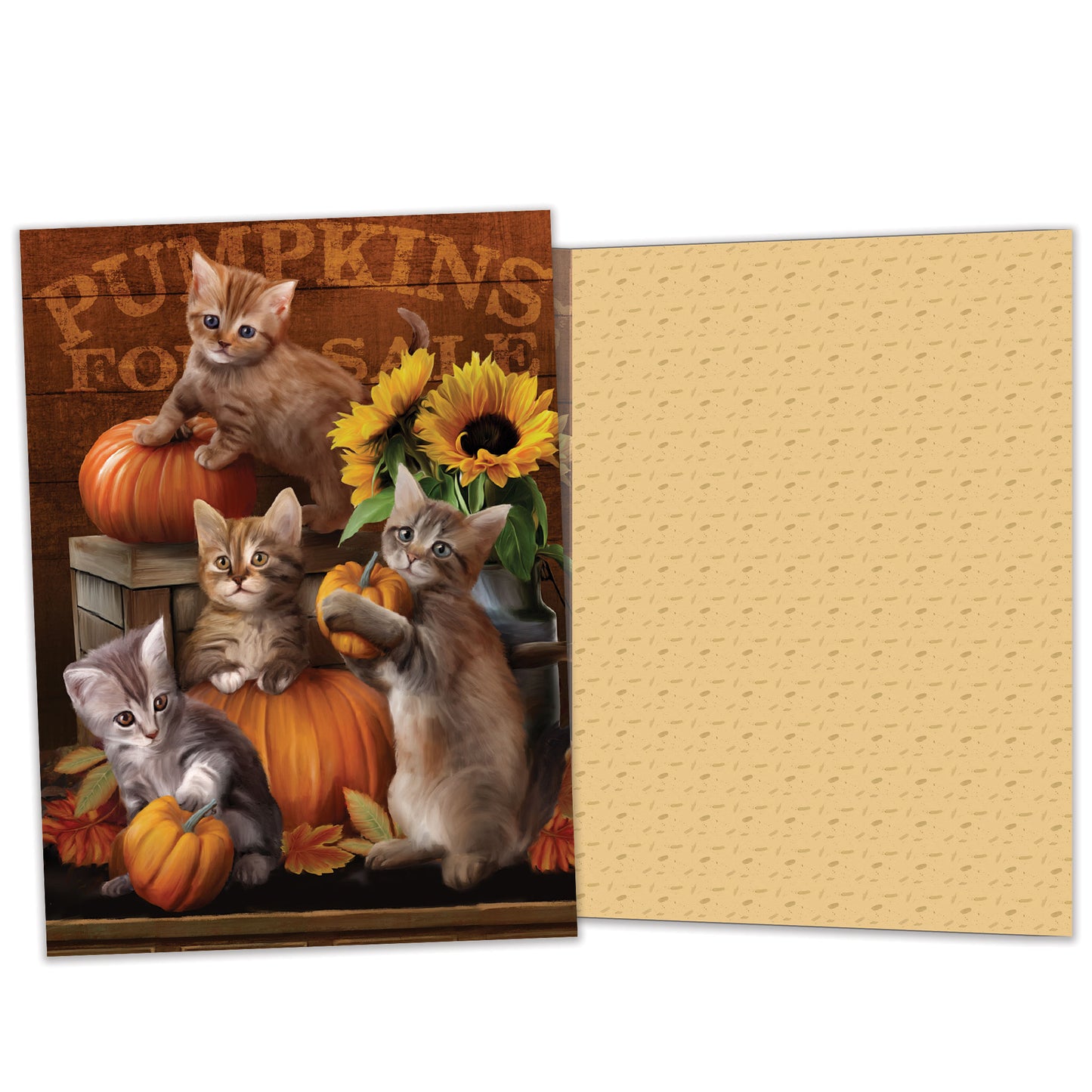 Autumn Kisses Thanksgiving Card
