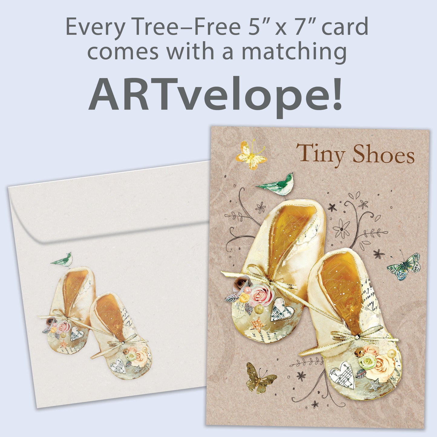 Baby Booties New Baby Card