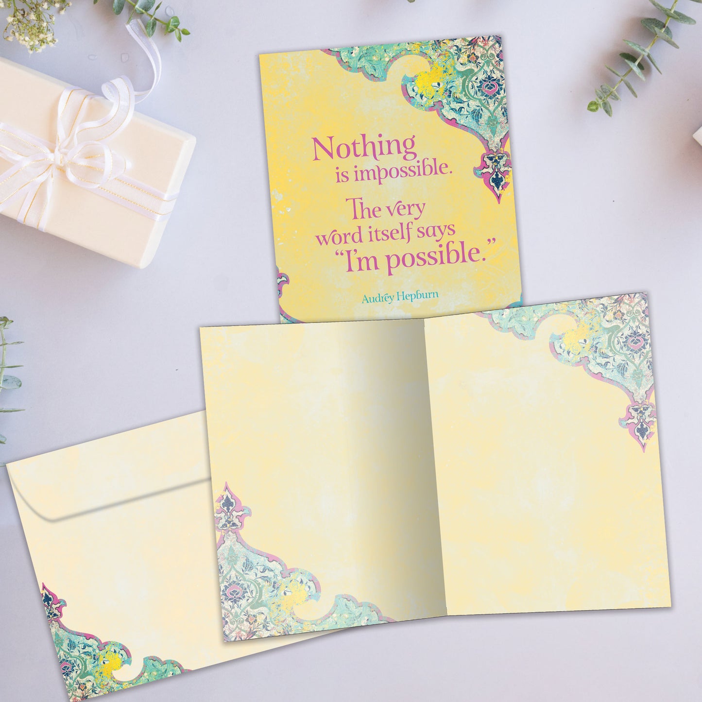 Nothing Is Impossible Encouragement Card