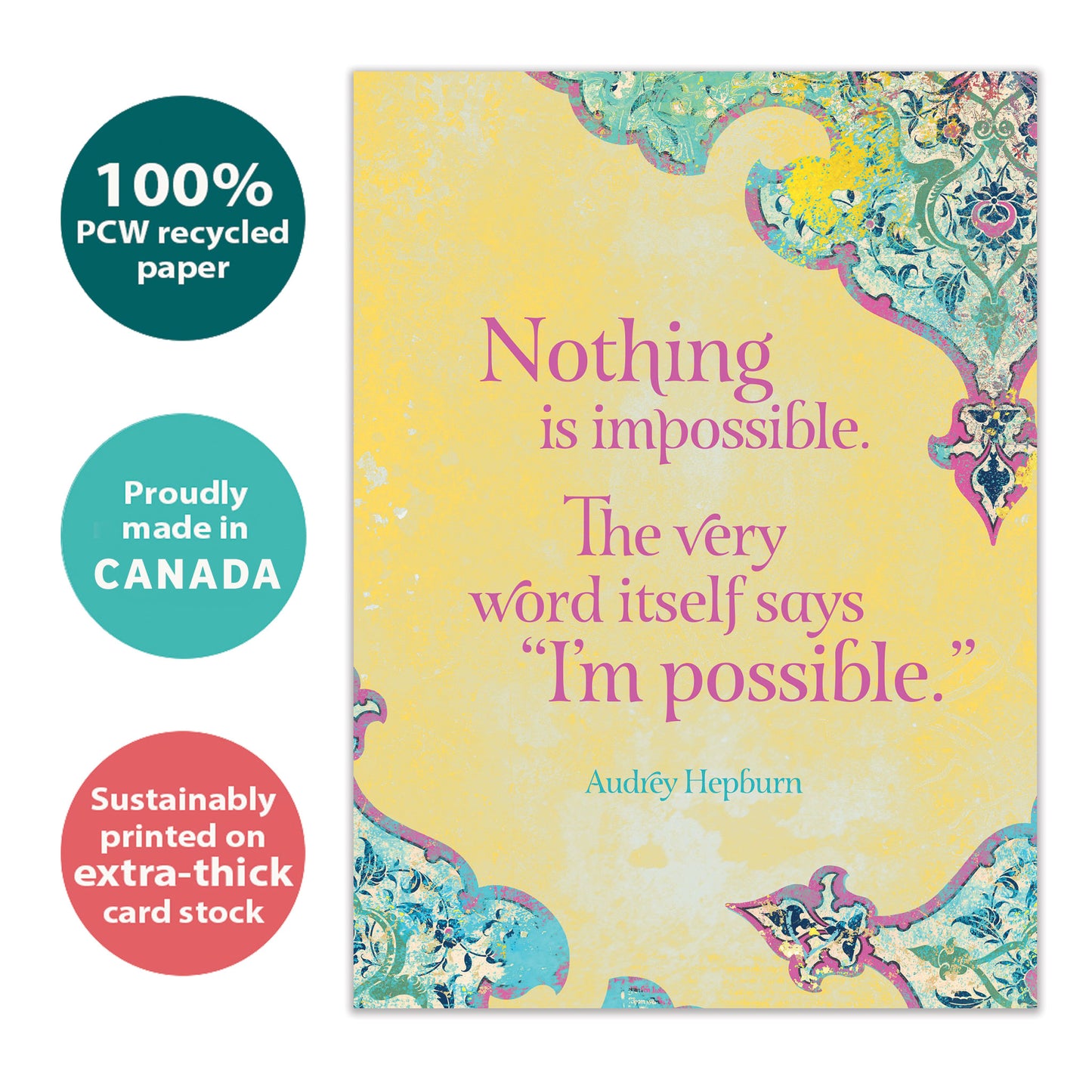 Nothing Is Impossible Encouragement Card