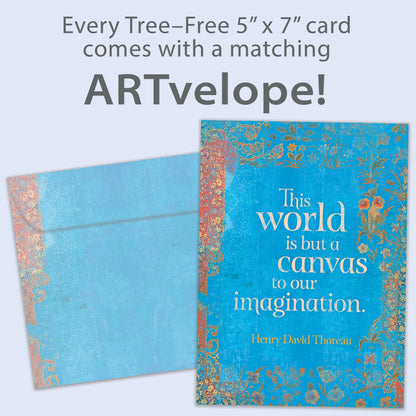 The World Is But A Canvas Graduation Card