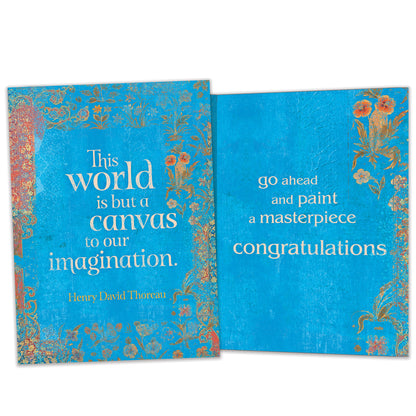 The World Is But A Canvas Graduation Card