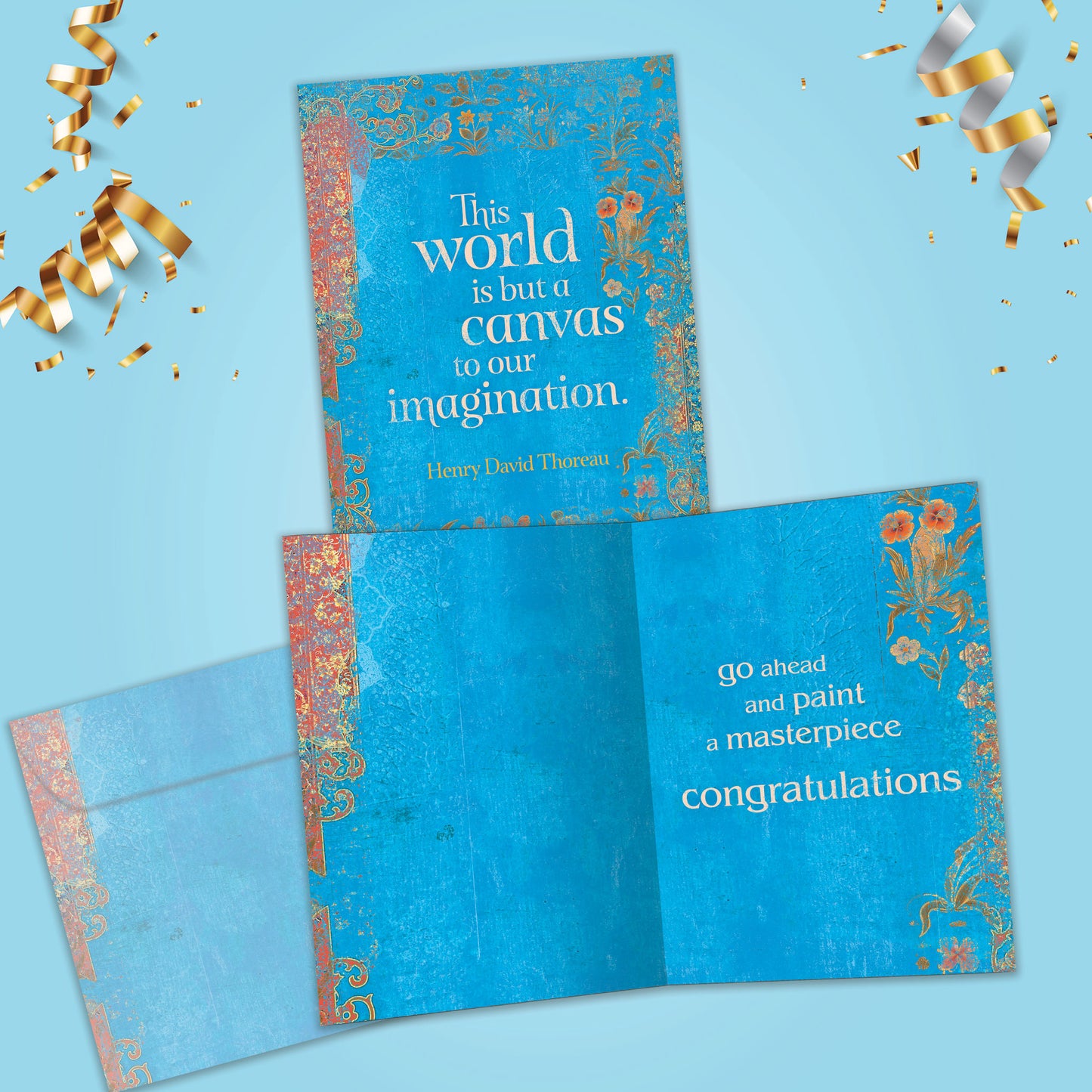 The World Is But A Canvas Graduation Card