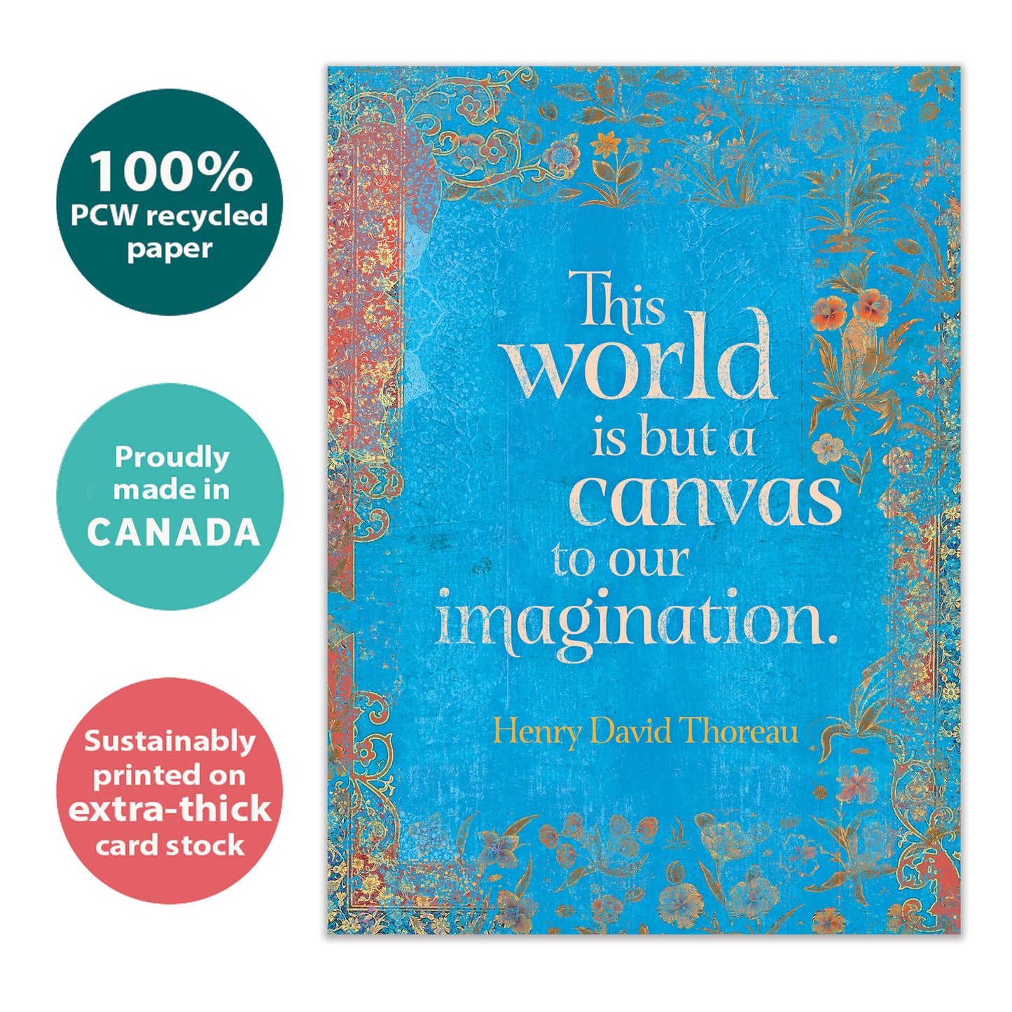 The World Is But A Canvas Graduation Card