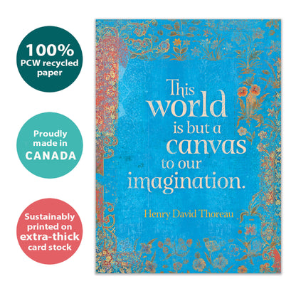 The World Is But A Canvas Graduation Card