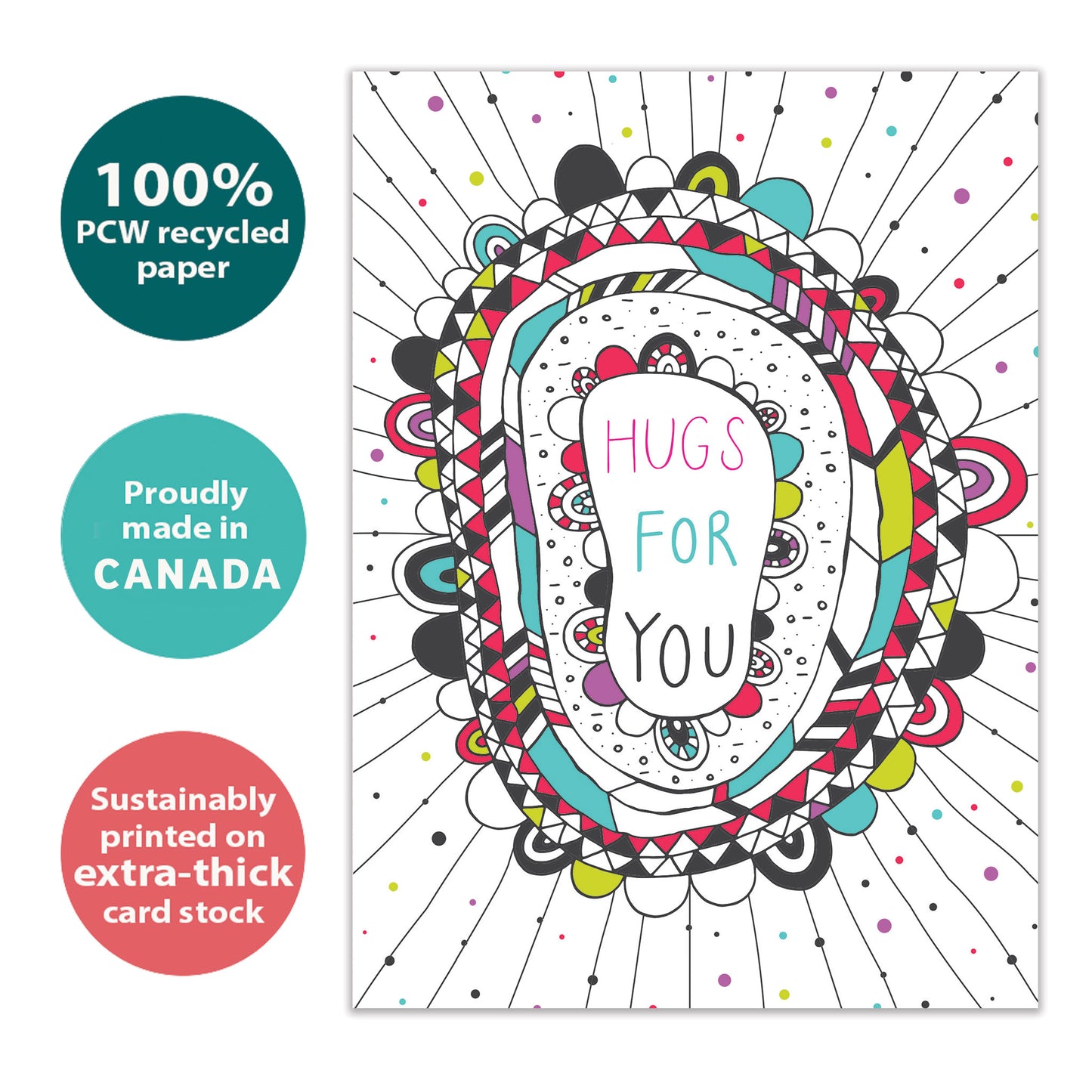 Hugs For You Get Well Card