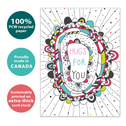 Hugs For You Get Well Card