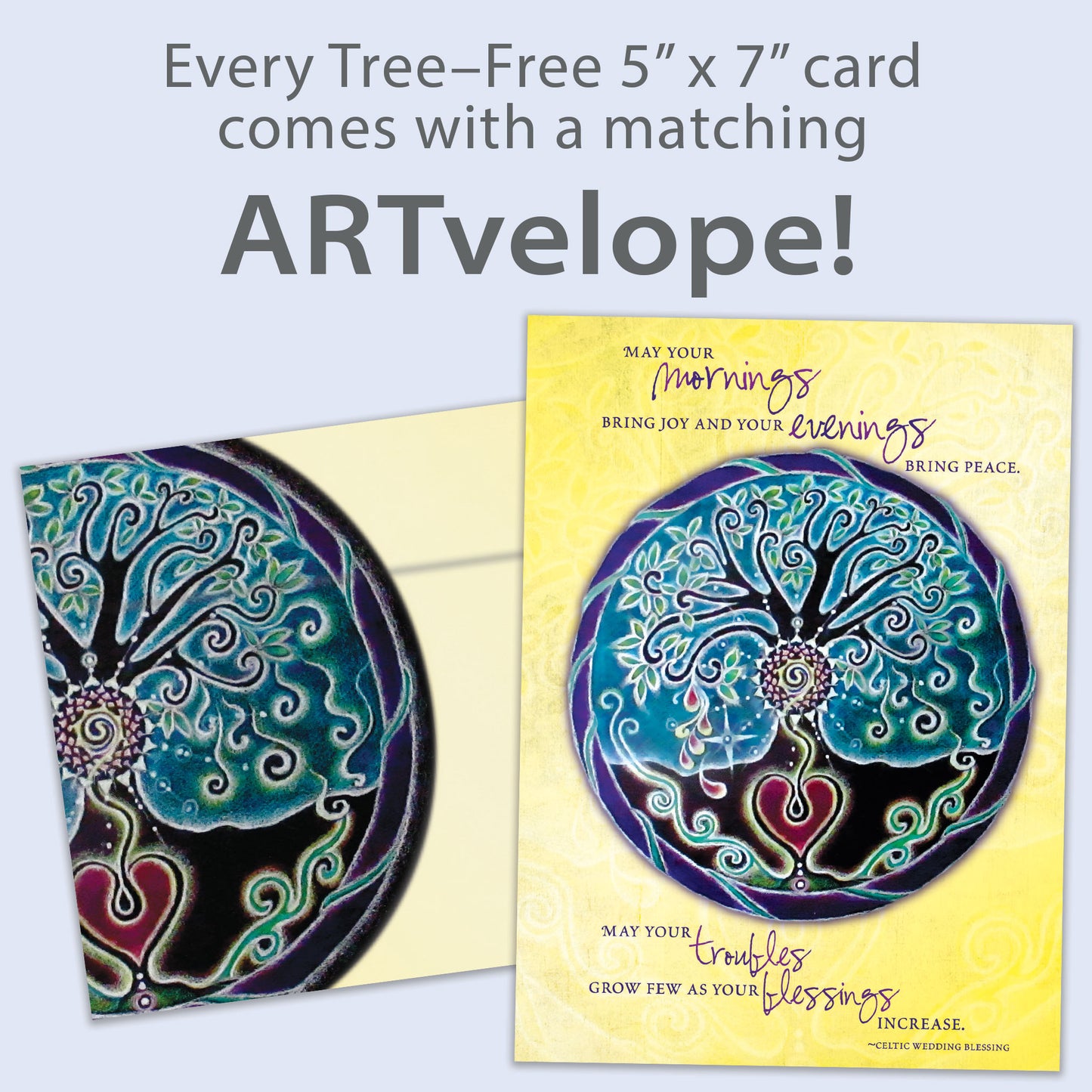 Tree Of Life Blessing Wedding Card