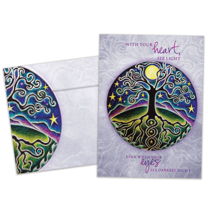 Tree Of Life And Light Support Card