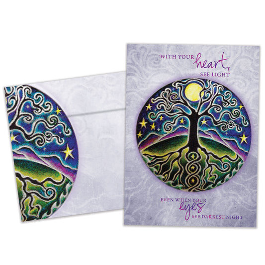 Tree Of Life And Light Support Card