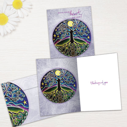 Tree Of Life And Light Support Card