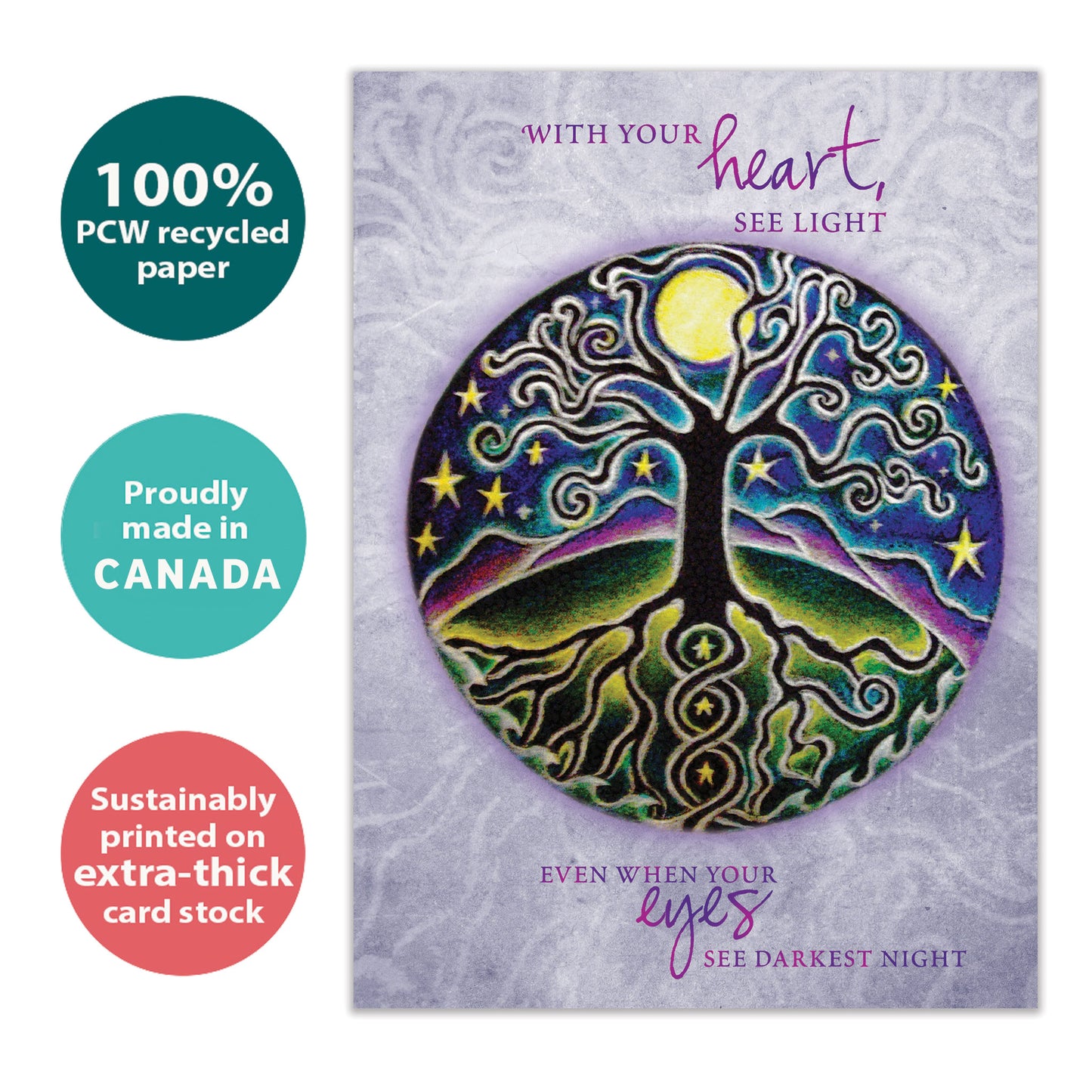 Tree Of Life And Light Support Card