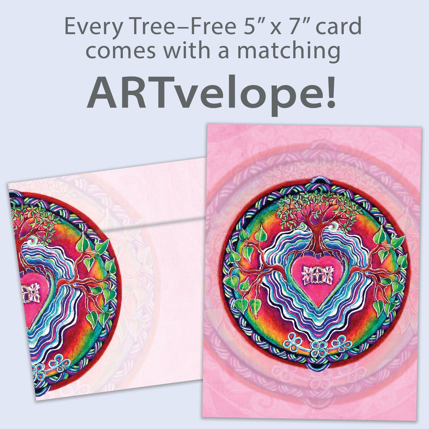 Window To The Heart Mandala Love Card