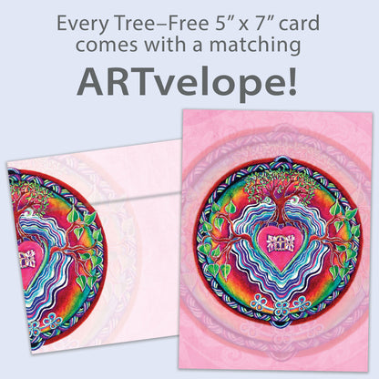 Window To The Heart Mandala Love Card