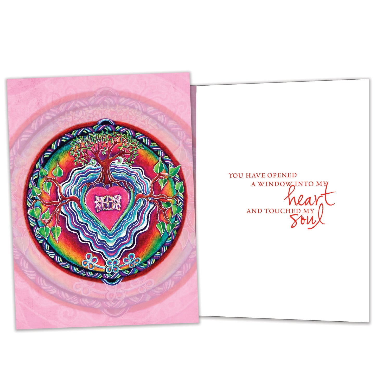 Window To The Heart Mandala Love Card