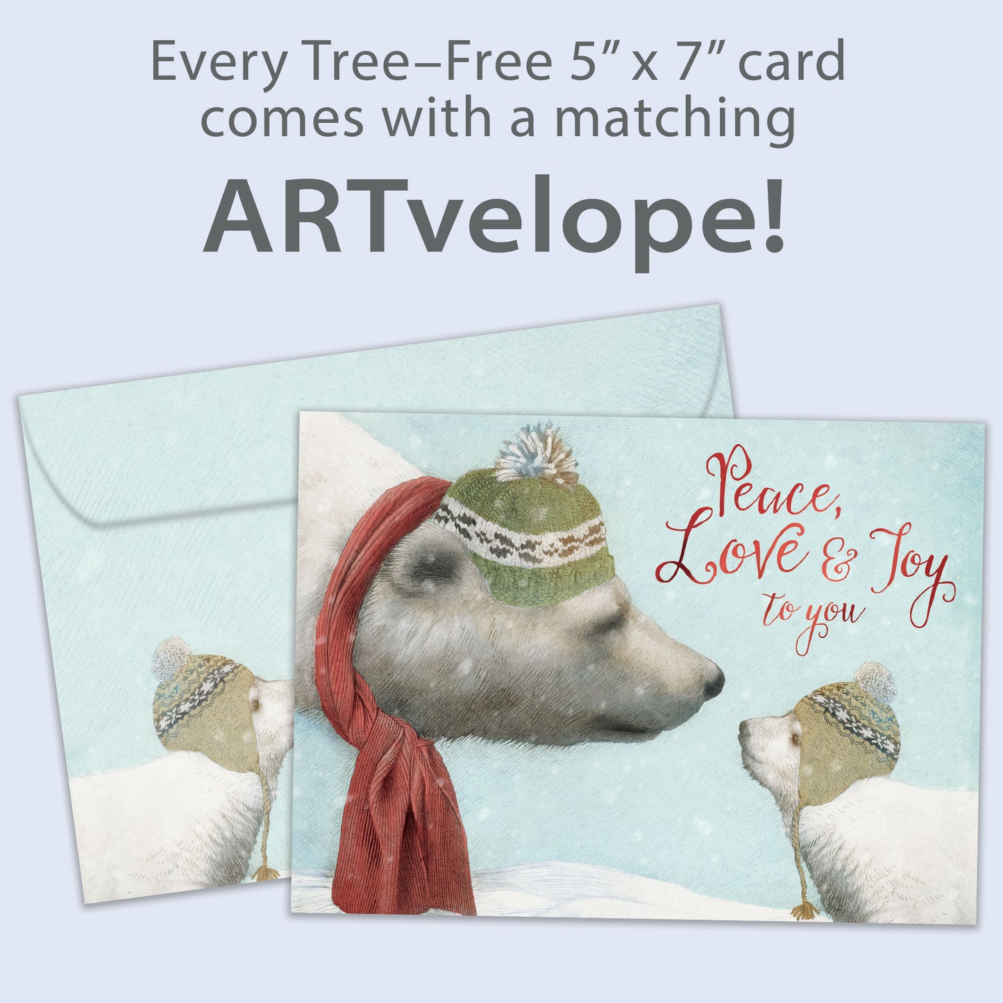 Peace Love Joy Holiday Card