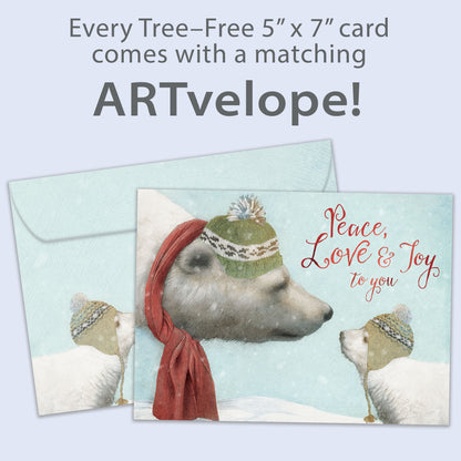 Peace Love Joy Holiday Card
