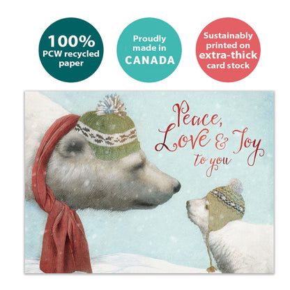 Peace Love Joy Holiday Card