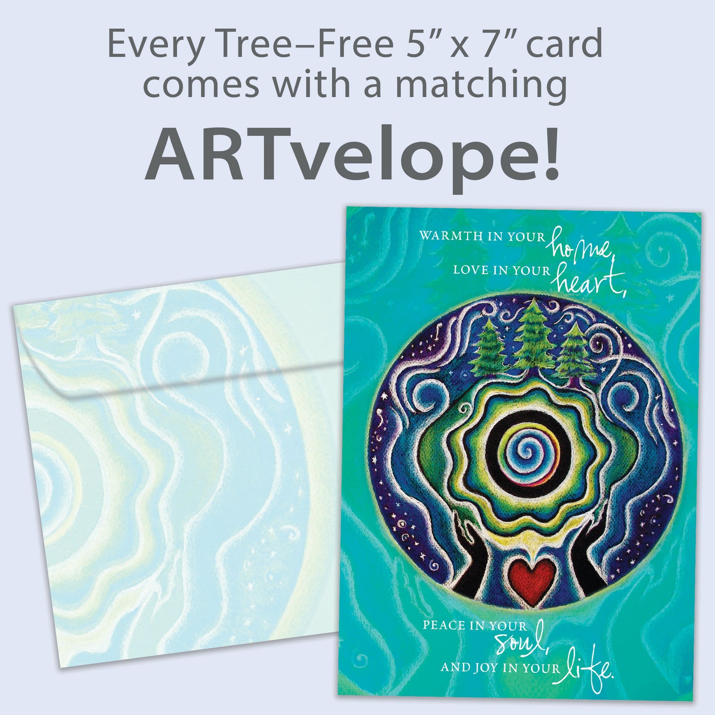 Holiday Mandala Blessing Solstice Card