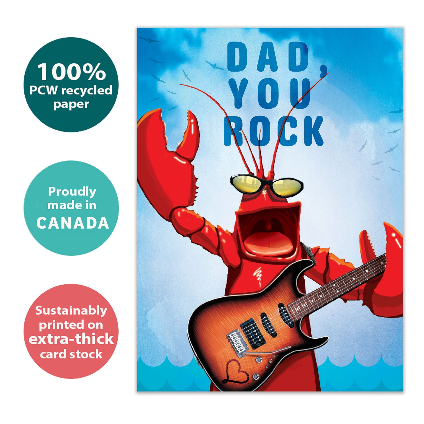 Dad Rocks Father's Day Card