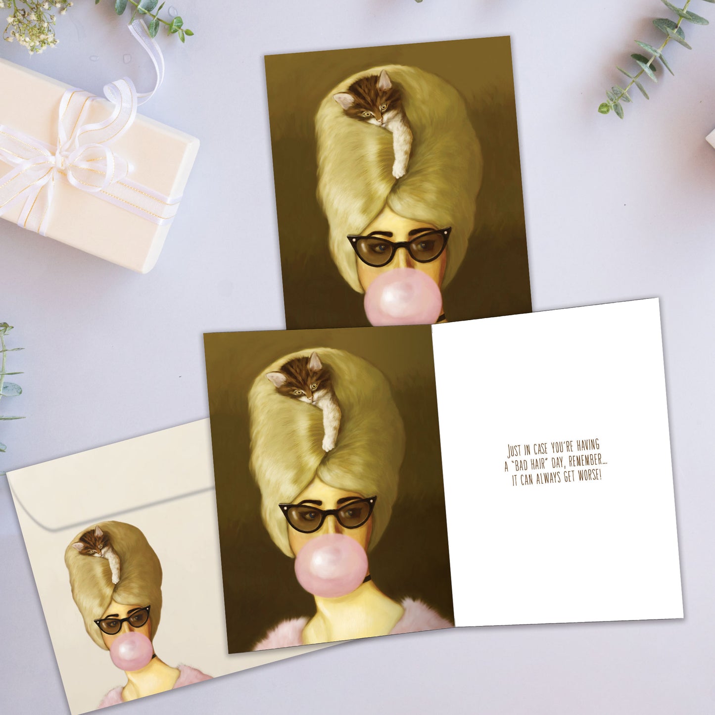 Cat Hair Day Friendship Card