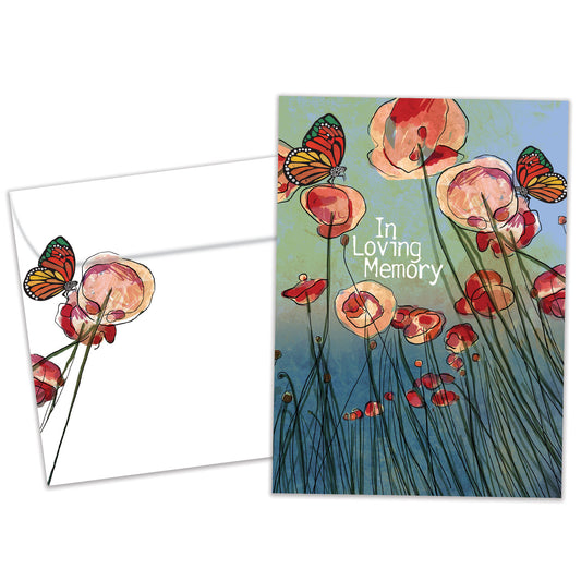 Poppies Remembrance Sympathy Card